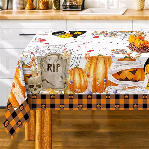 halloween oblong tablecloth|halloween tablecloths for women.